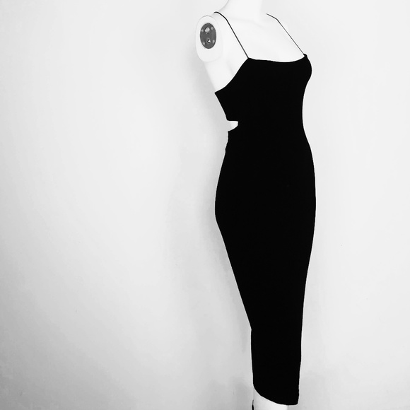 Alexander Wang Black Strappy Tank Dress Midi - Picture 5 of 8